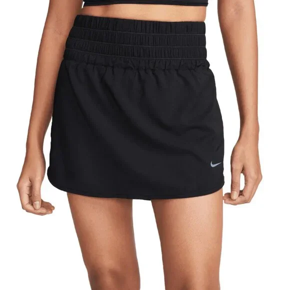 Nike One Ultra High-Waisted Skort Women's Size XL Black Skirt - Picture 10 of 13
